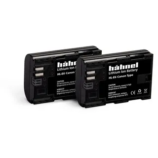 Hähnel HL-E6, 2er Kamera-Akku ersetzt Original-Akku LP-E6 7.2 V 1650 mAh