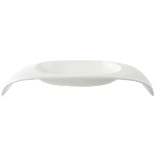 Villeroy & Boch Villeroy und Boch Urban Nature Obst-Traverse, moderne Obstschale aus Premium Porzellan in weiß, spülmaschinenfest, 57,5 x 26,5 cm