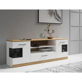 OTTO home Ribe Lowboard 160 cm 55 cm Weiß Massivholz