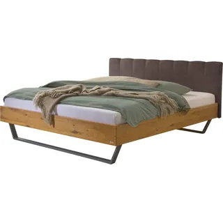 HASENA Schwebebett Enrico 25 Wildeiche Kopfteil espresso 180x200 - Braun