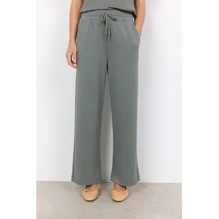 Jogger Pants SOYACONCEPT "SC-BANU 33", Damen, Gr. L, N-Gr, misty, Sweatware, Obermaterial: 48% Modal, 48% Polyester, 4% Elasthan, unifarben, gerade knöchellang, Hosen Jogger Pants, mit geradem Bein