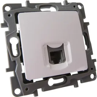 Legrand Telefonsteckdose RJ11 4pin Niloe Eco 664569 Legrand 6127 / 5698 - Weiß