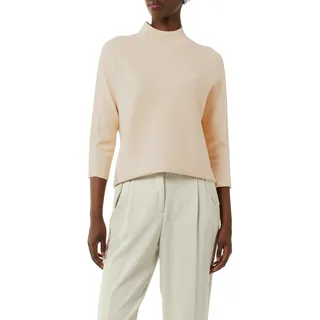 Comma Feinstrickpullover mit Stehkragen und Rippdetail