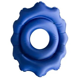 Mobiclinic, Rundes aufblasbares Kissen, Air-01, Hämorrhoidenkissen, Mit aufblasvorrichtung, Schwangerschaft, Steißbein stuhlkissen, Sitzkissen Rollstuhl Stuhl, Rund, Mittelloch