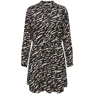 ONLY Damen Onlcory Life L/S V-Neck Tunic WVN Noos Tunika-Top Für Den Alltag Mit Volumenärmeln Und Stylischem V-Ausschnitt, Black, 3XL