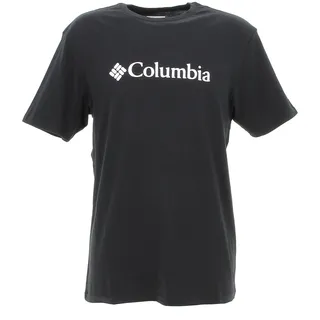 Columbia Csc Basic Logo Short Sleeve Kurzarm Outdoor Wanderhemd, Schwarz, XXL