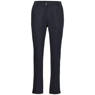 GOLDNER Stoffhose »Sportive Hose Anna aus trageangenehmen Satin«, blau