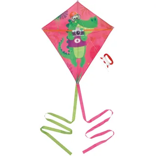 Janod - Drachen für Kinder Applepop - Krokodil-Motiv Rautenform - Outdoor-und Strandspiel - Geschicklichkeitsspiel - Fördert die Koordination - Ab 5 Jahre, J03363