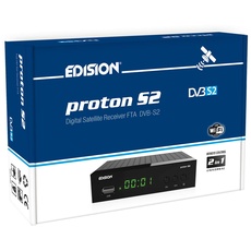 Bild Proton S2 Full HD SAT Receiver FTA, (1x DVB-S2, USB WiFi Support, USB, HDMI, SCART, S/PDIF, IR Auge,FTA schwarz) [ für Astra vorprogrammiert]