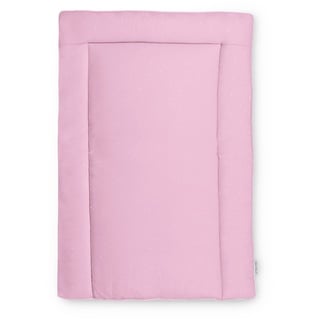 Ehrenkind® Wickelauflage 70x50 cm | Waschbar + 100% Bio-Baumwolle Bezug | Wickelunterlage | Wickeltischauflage | Standard 100 by OEKO-TEX 70x50cm Rose weiße Punkte