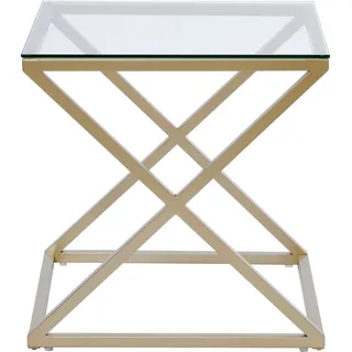 Jahnke Nachttisch XTRA BY SIDE 50 x 50 x 50 cm Gold