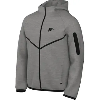 Nike Herren Tch Fleece Full Zip Wr Jacke, Dk Grey Heather/Black, L