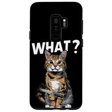 Hülle für Galaxy S9+ Halloween Katze Messer Design Witzige Tier Katzen