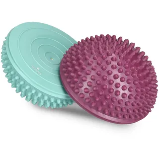 Navaris Balance-Igel Fitness Halbkugel mit Noppen 2x Balance Igel Sport Kissen