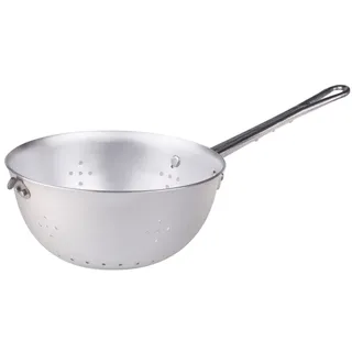 Baldassare Agnelli Nudelsieb mit Griff und Haken 20 cm Aluminium Silber