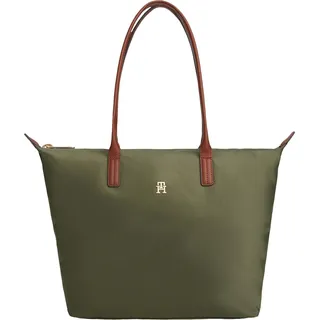 TOMMY HILFIGER - Women's monogram Tote bag - Size OS - Braun, Grün