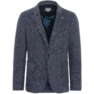camel active Herren Meliertes Sakko mit Reverskragen Grau-Blau, menswear-56