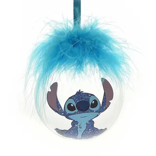 Christbaumkugel Disney Stich mit Federn Baumdekoration