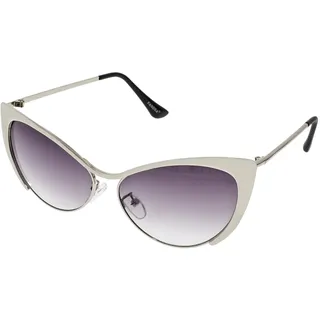 OEM-Frauen Sonnenbrille Cat-Eye-Alien silber - Grau