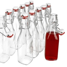 Bild Glasflasche Bügelverschlussflasche 0,25 Liter 12er Set Glasflaschen Serie Swing