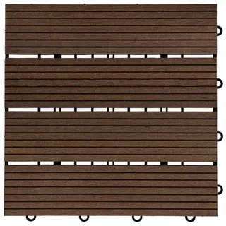 WPC Bavaro dunkelbraun 30 x 30 x 2,2 cm 3 St.