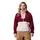 Women s Grove Half Zip Fleece Pull Over Rich Wine Dark Stone Eraser Pink M