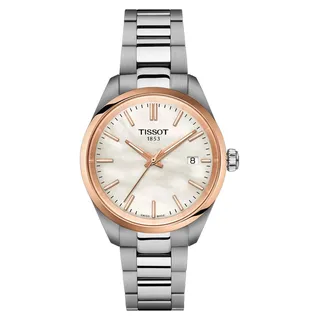 Tissot PR 100 34mm Silber Gold Damenuhr - Silber