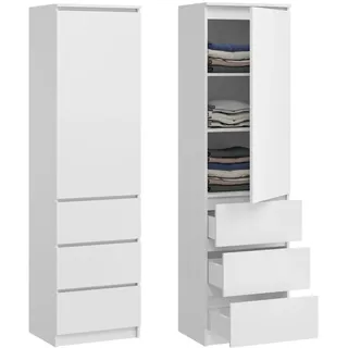 home collective Kleiderschrank 50 x 180,5 x 40 cm Weiß