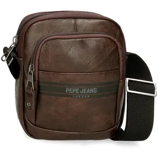 Pepe Jeans Horley Gepäck- Umhängetasche für Herren, braun, Talla única, Kleine Umhängetasche