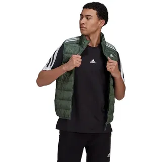 adidas Herren Essentials Light Down Vest, Green Oxide, S