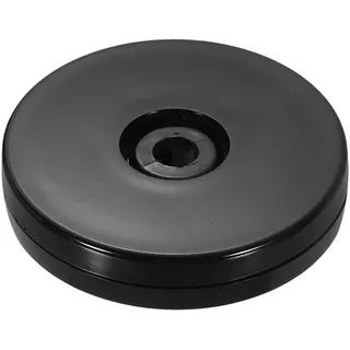 QUARKZMAN 1Pack Acryl Lazy Susan Drehscheibe, 2,5" Spinner Lazy Susan Organizer, Acryl Kugellager Drehbare Ablage für Vorratskammer Gewürzregal Dekoration, Schwarz