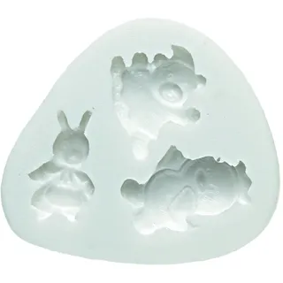Silikomart | Silikonform für Zuckermasse LITTLE ANIMALS, Form für Tortendekorationen, Thema Prinz, Maße 50 x 60 x 20 mm