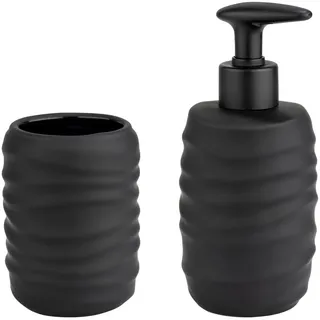 Wenko Badaccessoire-Set Schwarz