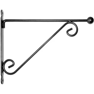 Esschert Design Garderobenhaken Hängekorb Kugel groß Schwarz