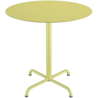 HOUE PICO Gartentisch Rund 4-Fuß Gestell Lemon Zest