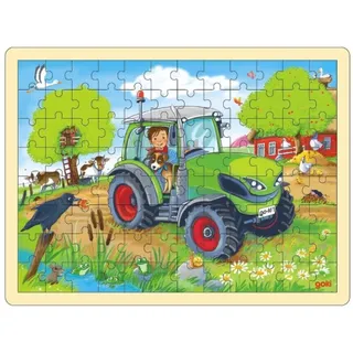 GoKi Einlegepuzzle Traktor