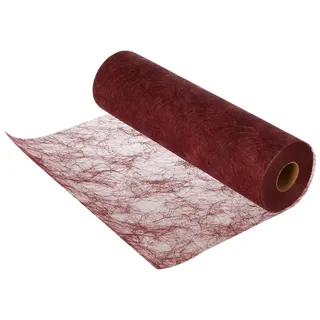 None Unbekannt Tischläufer, Textil, Bordeaux, 30cm x 25m, 2500