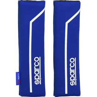 SPARCO SPC1200 Pillow Seat Belt, Blue/ White