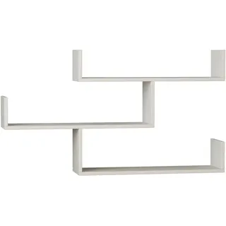 Livetastic Wandregal , Weiß , Holzwerkstoff , 120x67x22 cm , hängend , Wohnzimmer, Regale, Wandregale