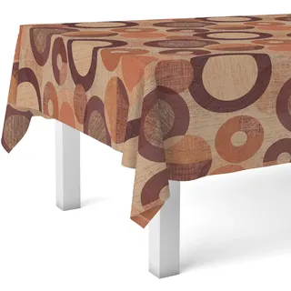 Martina Home Wachstuchtischdecke Tambre, 200 x 140 cm, Orange