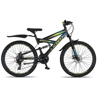 Licorne Bike Strong D 26 Zoll RH 54 cm schwarz/blau/lime