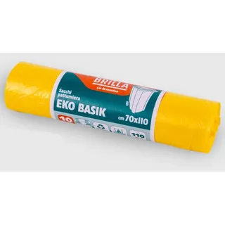La Briantina Eko Basik SAC06732A Gelb, 70 x 110 cm, Fassungsvermögen 110 Liter, 10 Säcke