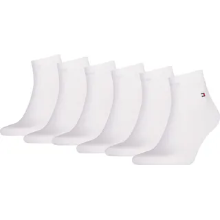 Tommy Hilfiger Quarter Socken 6er Pack Weiß 47-50