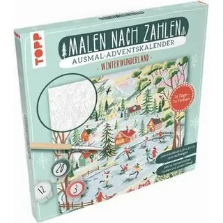 Adventskalender Malen nach Zahlen Winterwunderland