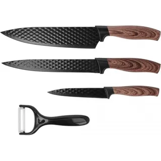 Brunbeste Messerset 3-teilig – Professionelles Messerset – Keramik – Antihaftbeschichtung - Silber