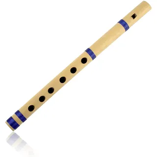 Einzigartige Geburtstagsgeschenkideen 27,9 cm authentische indische Bambusflöte in 'D' Key Fipple Woodwind Musikinstrument Recorder Traditionelle Bansuri Handgefertigte Neuheit Geschenke Männer