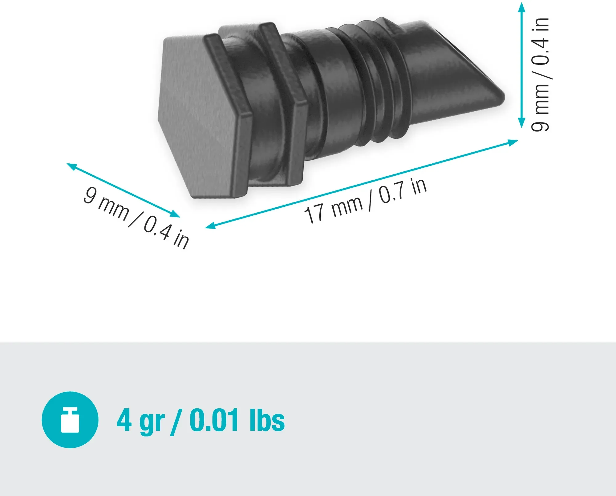 Bild von Micro-Drip-System Verschlussstopfen 4,6 mm 10 St. 13215