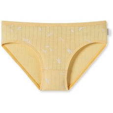 Schiesser Mädchen Slip Unterhosen Unterwäsche, gelb Bedruckt, 128