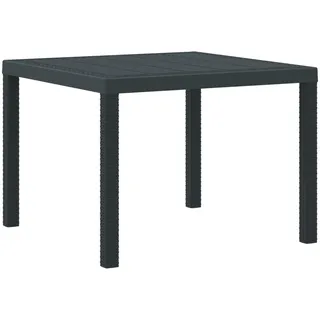 vidaXL Gartentisch 100 x 100 x 73 cm Anthrazit