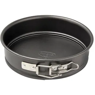 Dr. Oetker Springform Ø 16 cm, kleine Kuchenform mit Flachboden, runde Backform aus Stahl mit Antihaftbeschichtung (Farbe: schwarz), Menge: 1 Stück